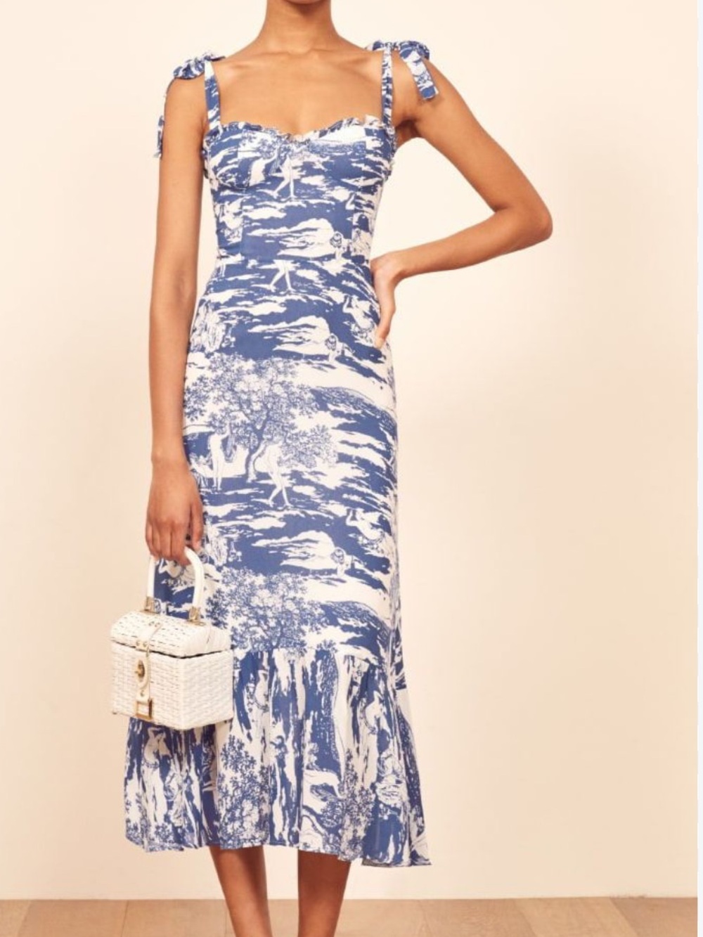 Reformation Nikita Midi Dress in Toscana Print